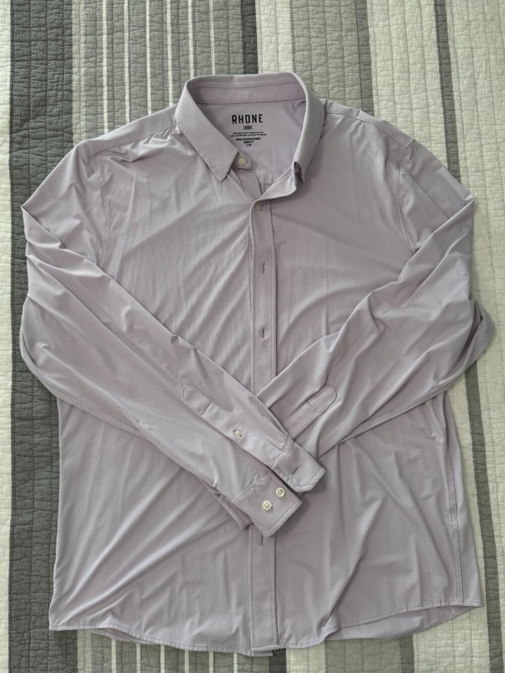 RHONE Men's Commuter Slim Performance Fit Button-Up Shirt